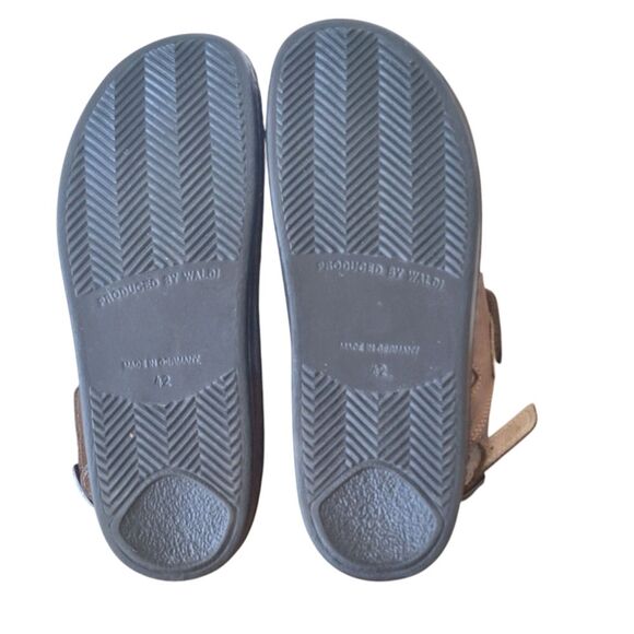 Finn Comfort Toro-Soft Men's 9 Oxide Brown Leather Sandals Adjustable Straps 42 - Picture 7 of 14